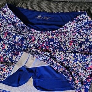 Vera Bradley Floral Blue and Pink Blouse